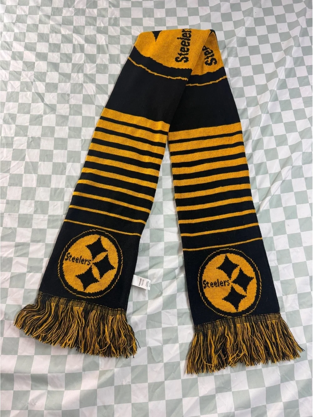 Forever Collectibles Pittsburgh Steelers Knit Scarf Black and Gold